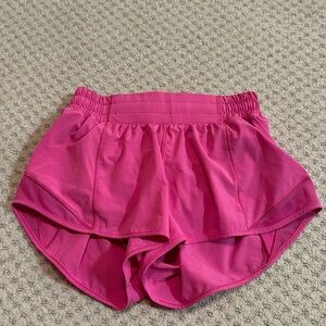 Pink hotty hot lululemon shorts
